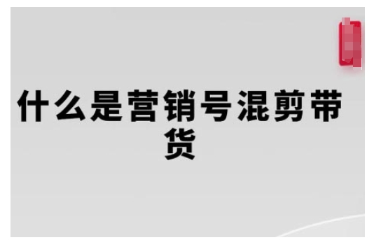 营销号混剪带货，从内容创作到流量变现的全流程，教你用营销号形式做混剪带货-白戈学堂