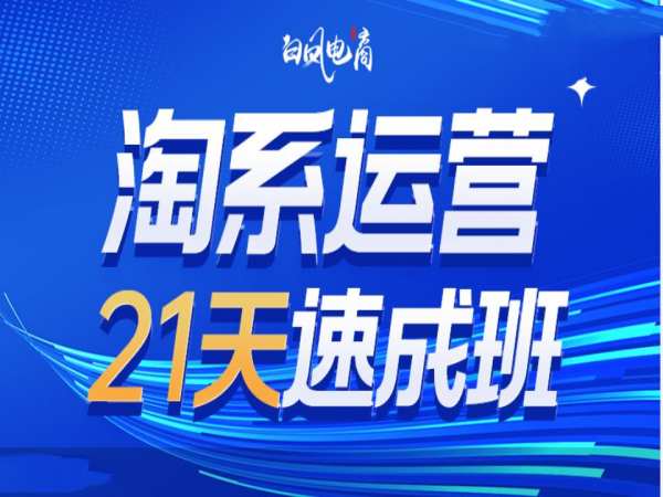 淘系运营21天速成班35期，年前最后一波和2025方向-白戈学堂