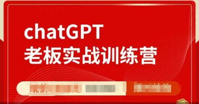 ChatGPT老板实战训练营，用GPT带飞，一人顶一个团队-白戈学堂