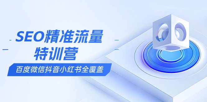 （13851期）SEO精准流量特训营，百度微信抖音小红书全覆盖，带你搞懂搜索优化核心技巧-白戈学堂