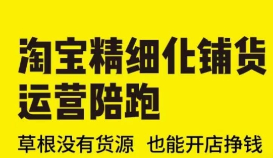 淘宝精细化铺货运营陪跑(部分更新至2025)，草根没有货源 也能开店挣钱-白戈学堂